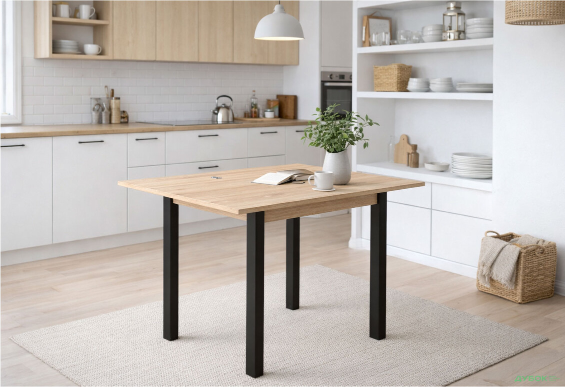 Изображение 2 - Стол-трансформер Knap Knap Gustus / Густус 90х60 см раскладной, Дуб сонома