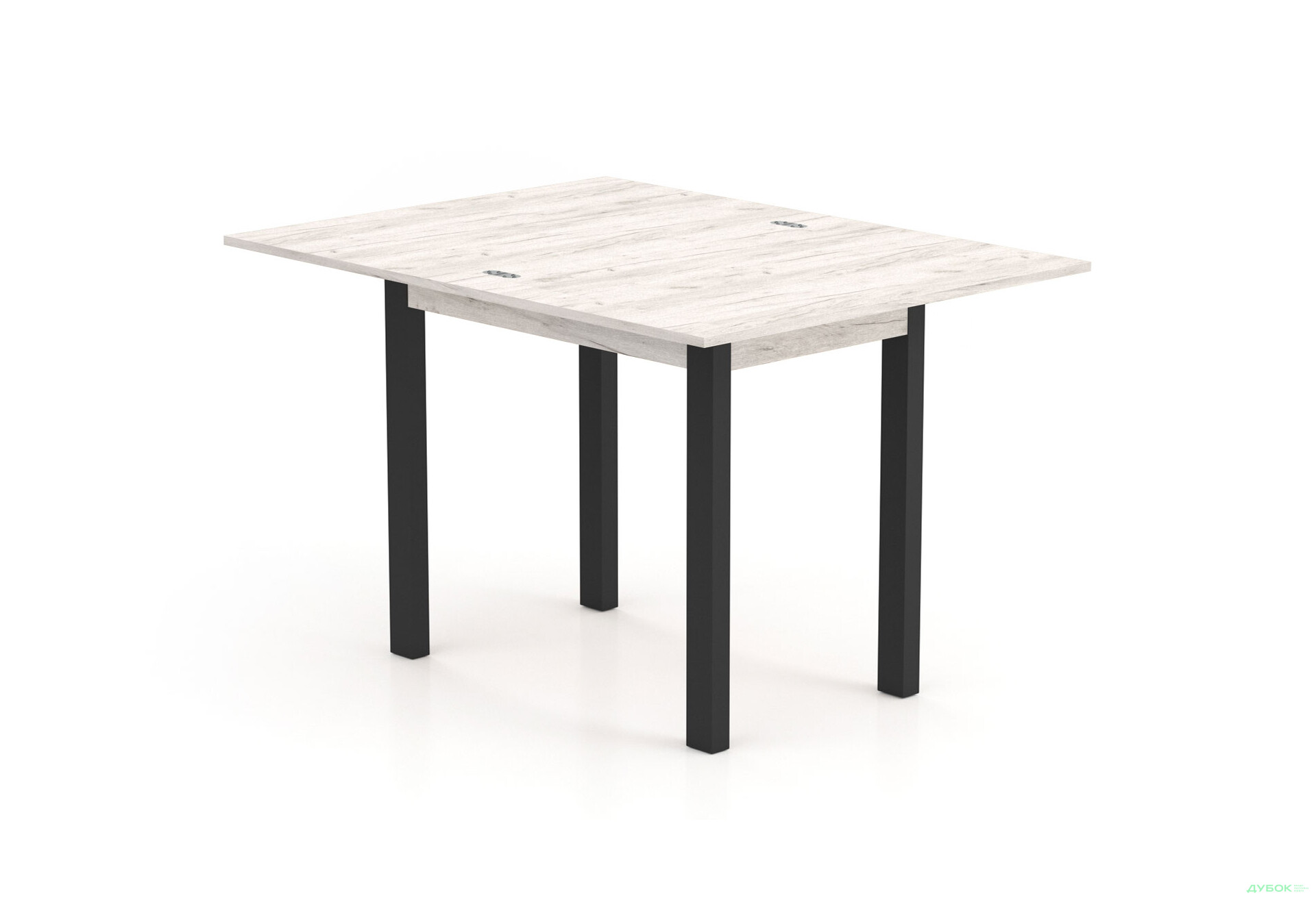 Изображение 2 - Стол-трансформер Knap Knap Gustus / Густус 90х60 см раскладной, Дуб крафт белый