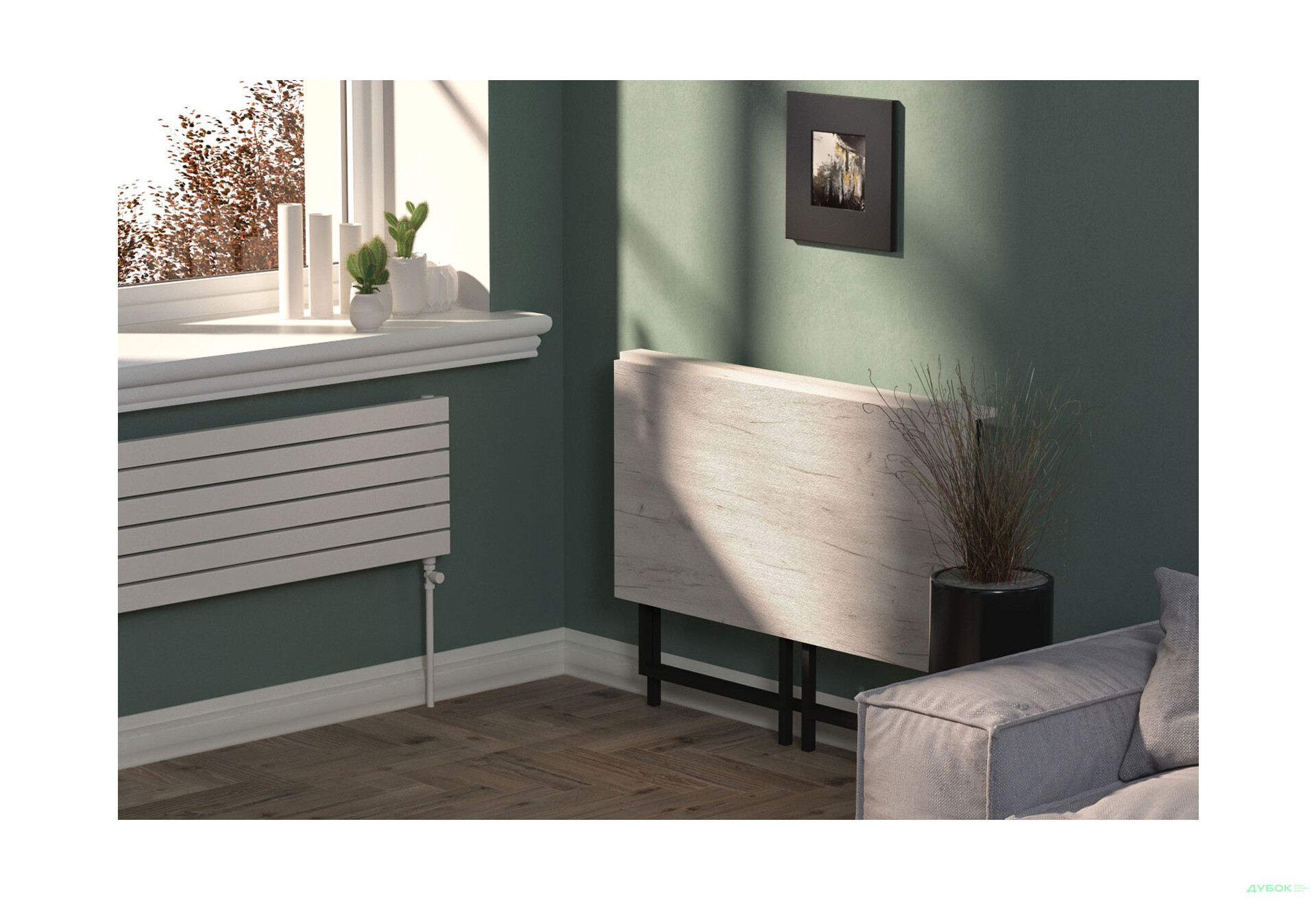 Изображение 3 - Стол-трансформер Knap Knap Spier / Спир 90х57 см раскладной, Дуб крафт белый