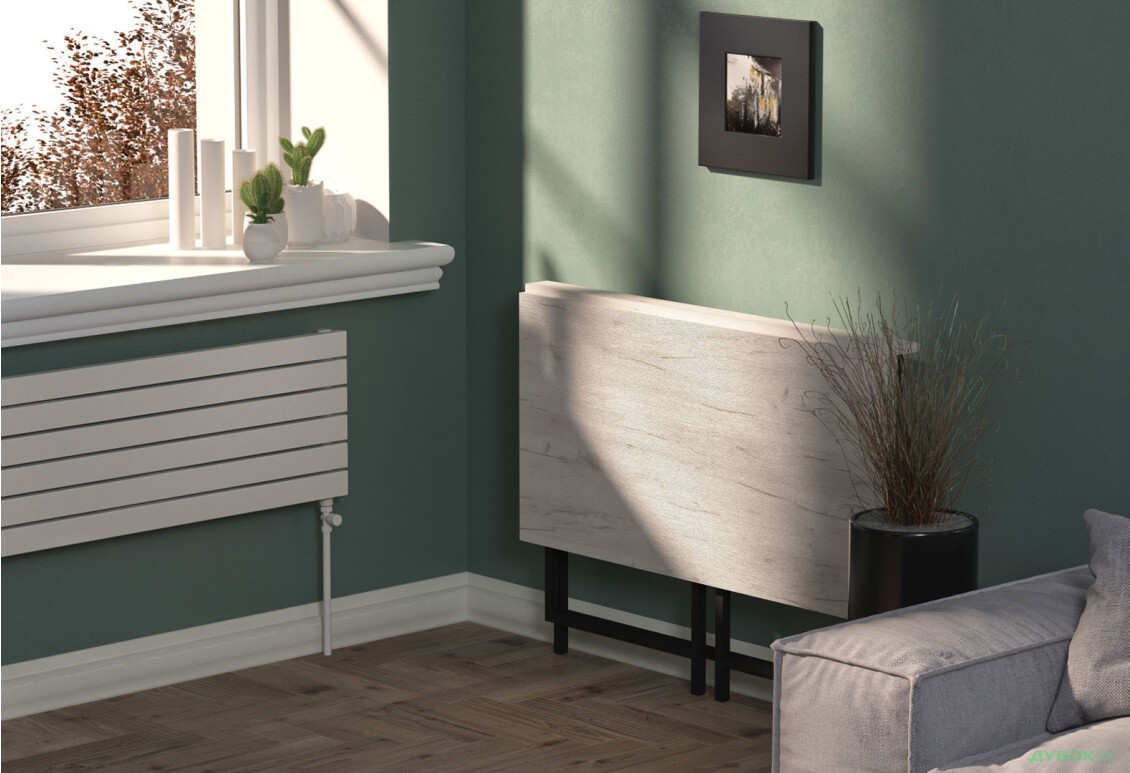 Изображение 3 - Стол-трансформер Knap Knap Spier / Спир 90х57 см раскладной, Дуб крафт белый