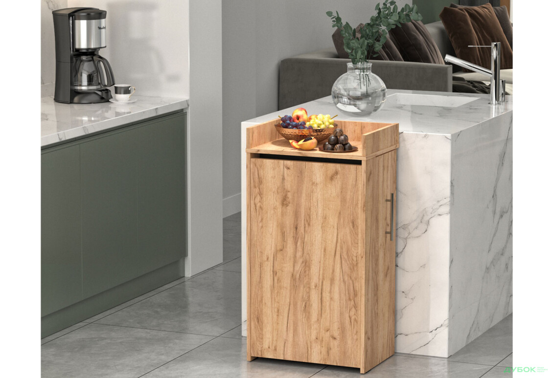 Зображення 3 - Стіл-тумба трансформер Knap Knap Rand / Ренд 2 в 1 з карго, Дуб крафт золотий