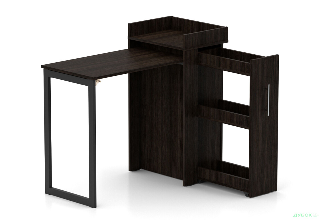 Стол-тумба трансформер Knap Knap Rand / Рэнд 2 в 1 с карго, Венге