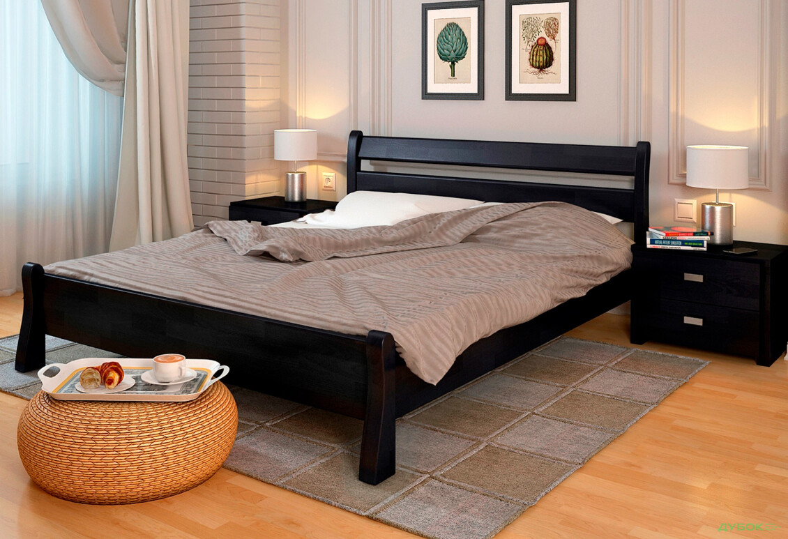 Ліжко Arbor Drev Венеція 140х200, бук, венге магія - Зображення 2 Зображення 2 - Ліжко Arbor Drev Венеція 140х200, бук, венге магія