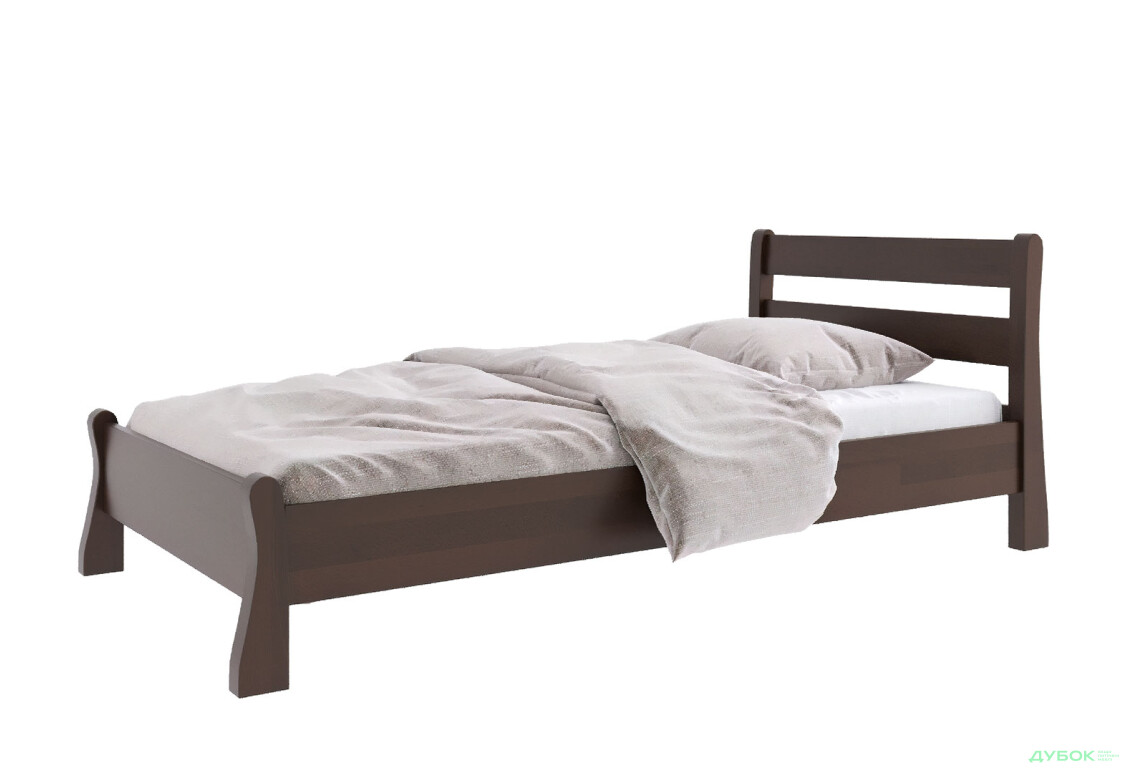 Кровать Arbor Drev Венеция 90х190, сосна, темный орех