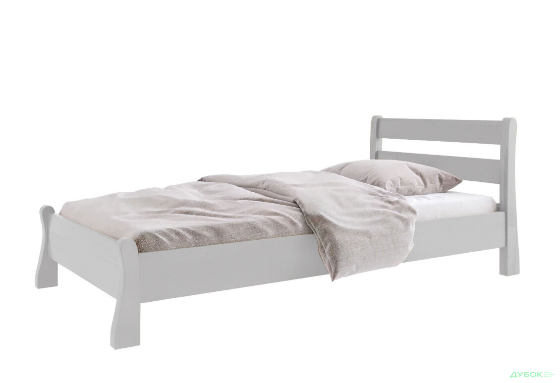 Ліжко Arbor Drev Венеція 90х200, бук, сірий