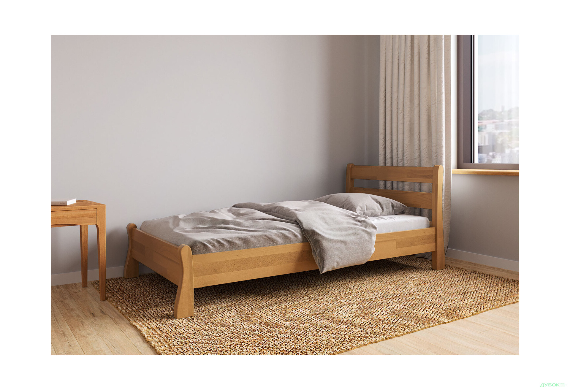 Ліжко Arbor Drev Венеція 90х200, сосна, горіх - Зображення 3 Зображення 3 - Ліжко Arbor Drev Венеція 90х200, сосна, горіх