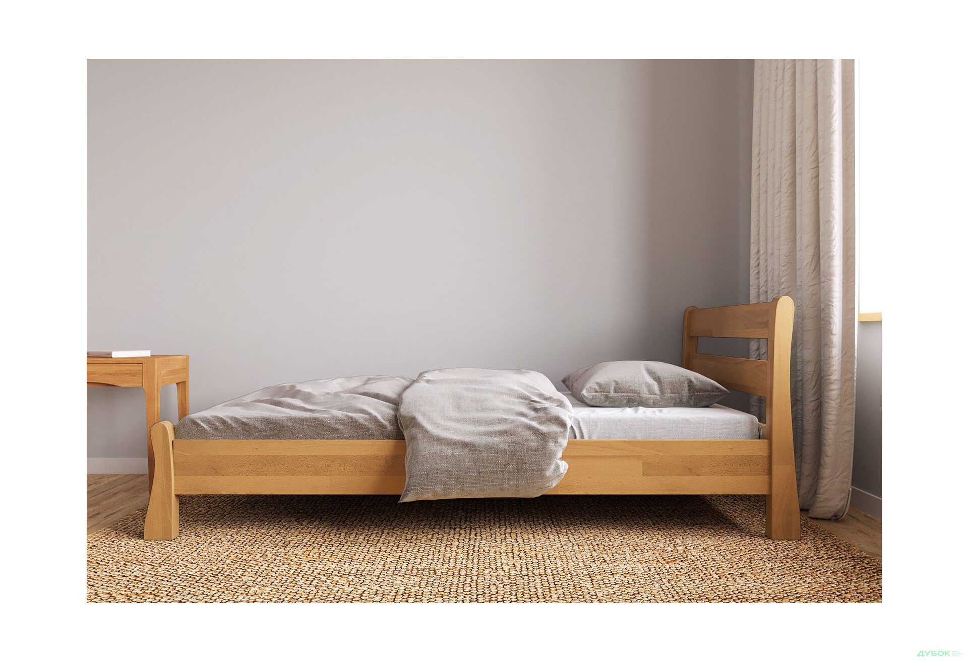 Ліжко Arbor Drev Венеція 90х200, сосна, горіх - Зображення 4 Зображення 4 - Ліжко Arbor Drev Венеція 90х200, сосна, горіх