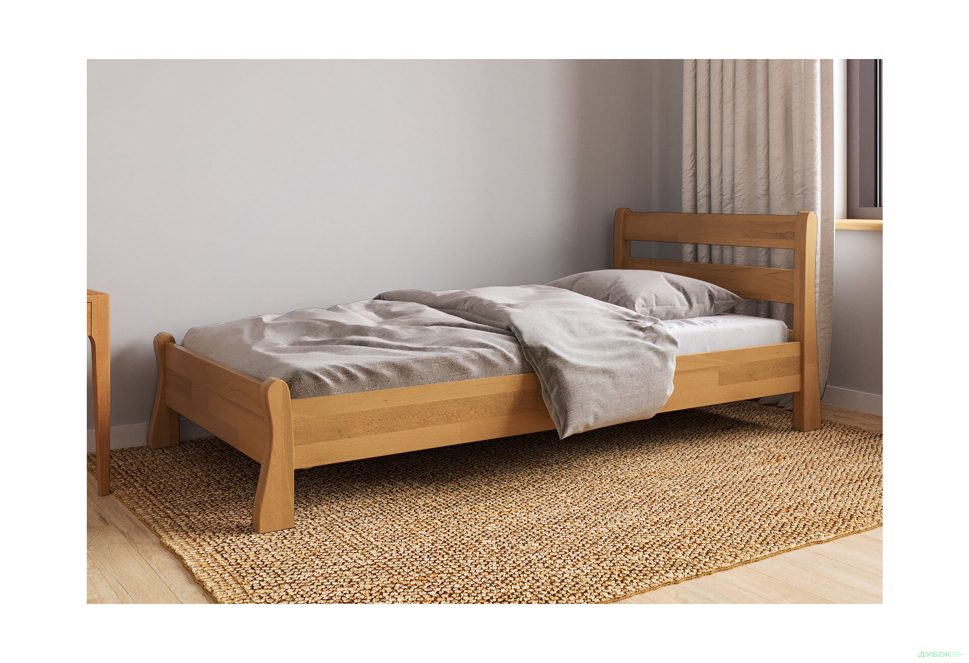 Ліжко Arbor Drev Венеція 90х200, сосна, горіх - Зображення 2 Зображення 2 - Ліжко Arbor Drev Венеція 90х200, сосна, горіх