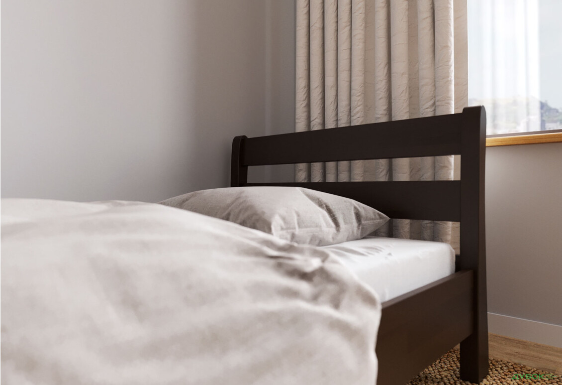 Ліжко Arbor Drev Венеція 90х200, сосна, темний горіх - Зображення 4 Зображення 4 - Ліжко Arbor Drev Венеція 90х200, сосна, темний горіх