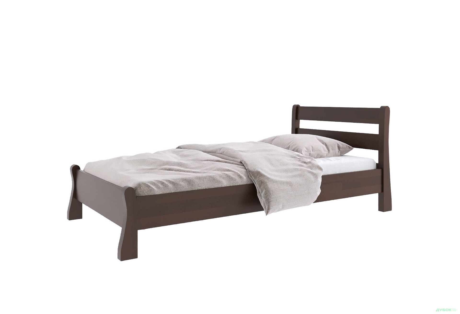 Ліжко Arbor Drev Венеція 90х200, сосна, темний горіх - Зображення 1 Зображення 1 - Ліжко Arbor Drev Венеція 90х200, сосна, темний горіх