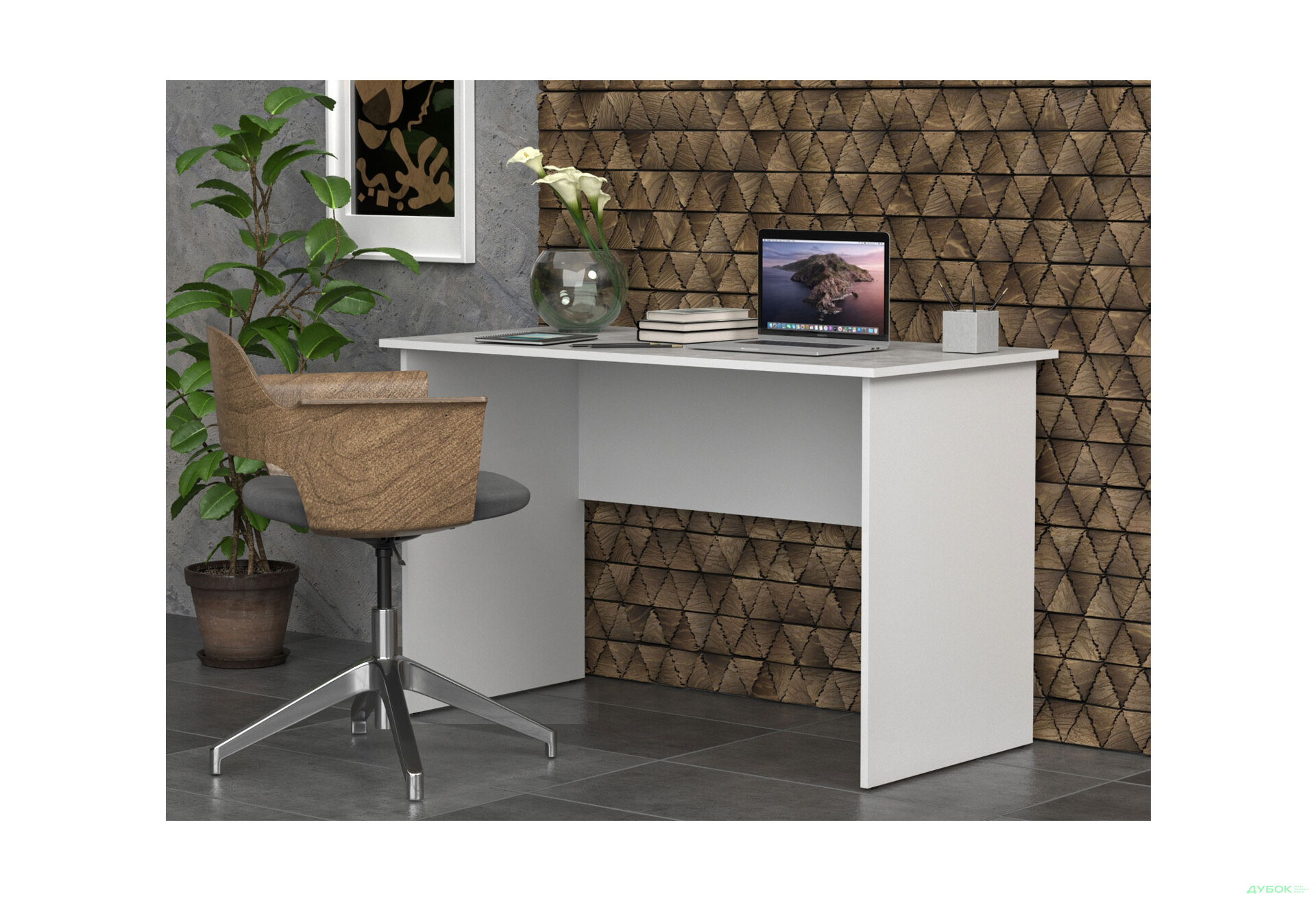 Зображення 2 - Стіл письмовий Knap Knap Scriptor / Скриптор 120х60 см, Білий