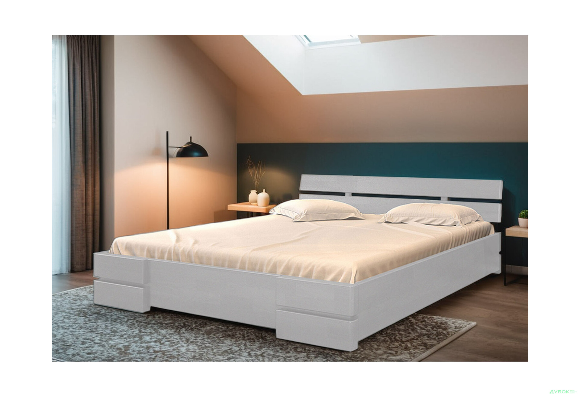 Изображение 2 - Кровать Arbor Drev Дали 160х190, сосна, серый