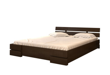 Ліжко Arbor Drev Далі 160х190, сосна, темний горіх