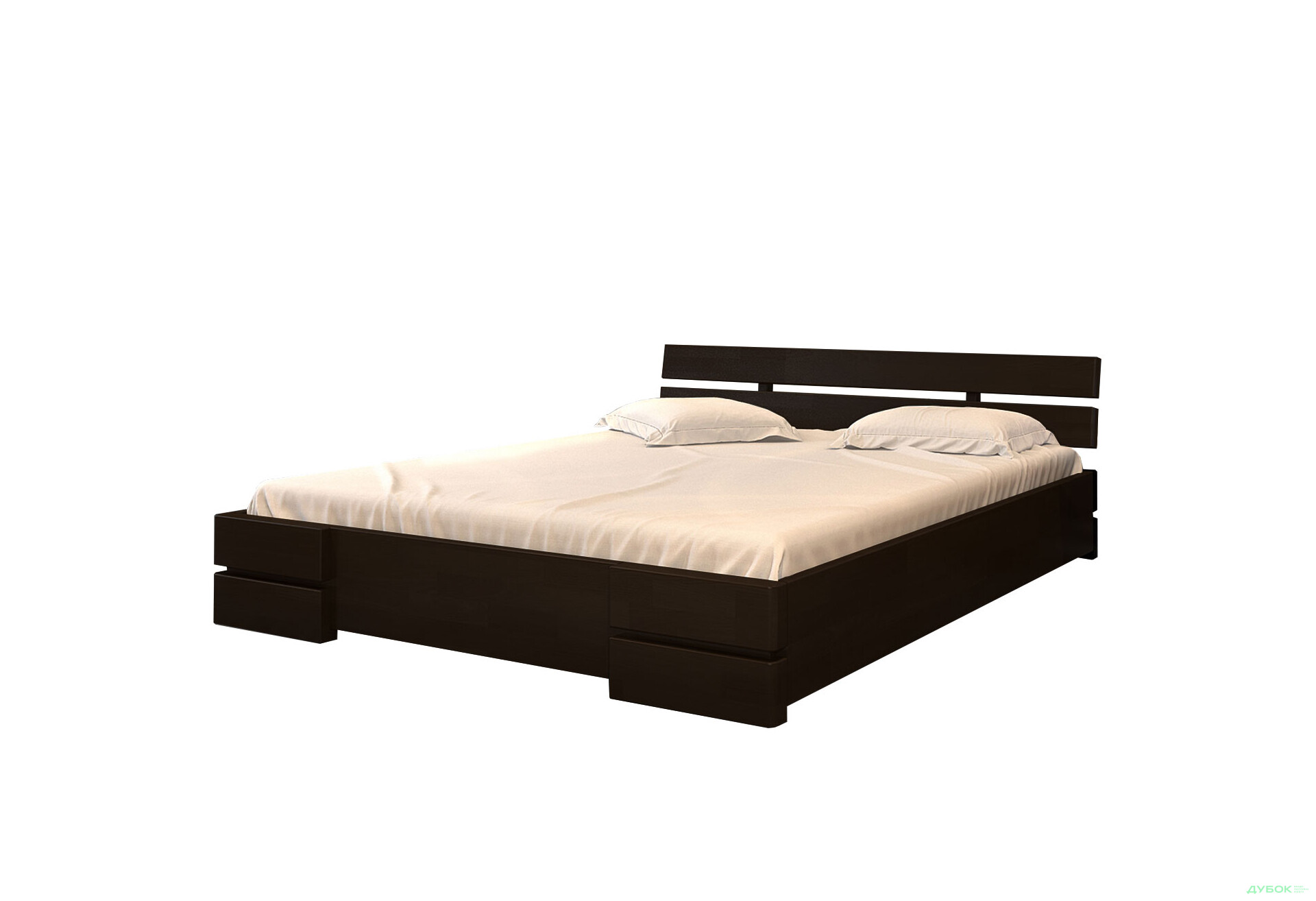 Ліжко Arbor Drev Далі 160х200, бук, венге - Зображення 1 Зображення 1 - Ліжко Arbor Drev Далі 160х200, бук, венге