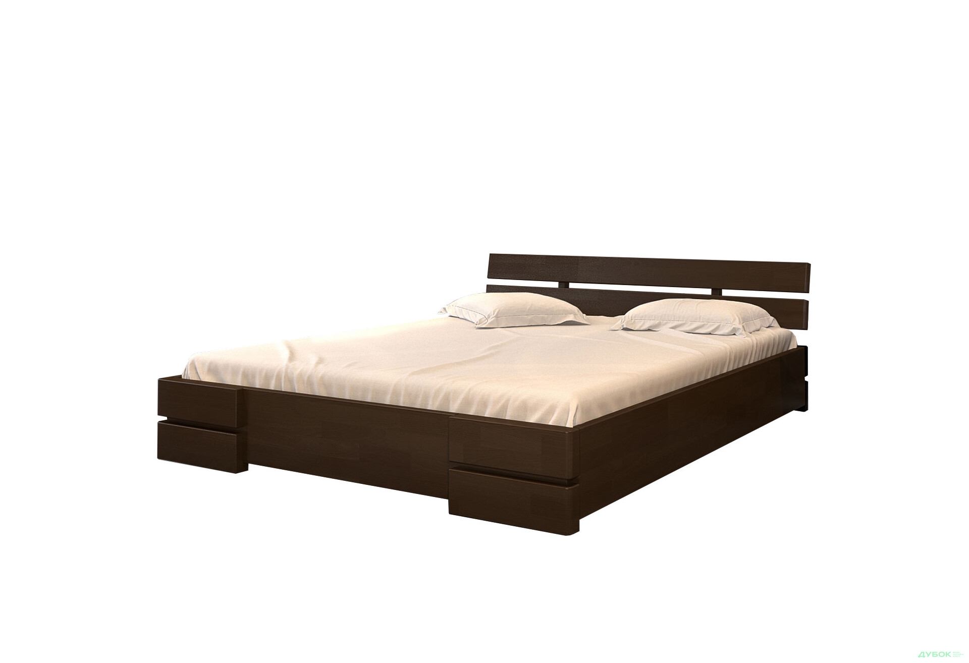 Зображення 1 - Ліжко Arbor Drev Далі 160х200, бук, темний горіх