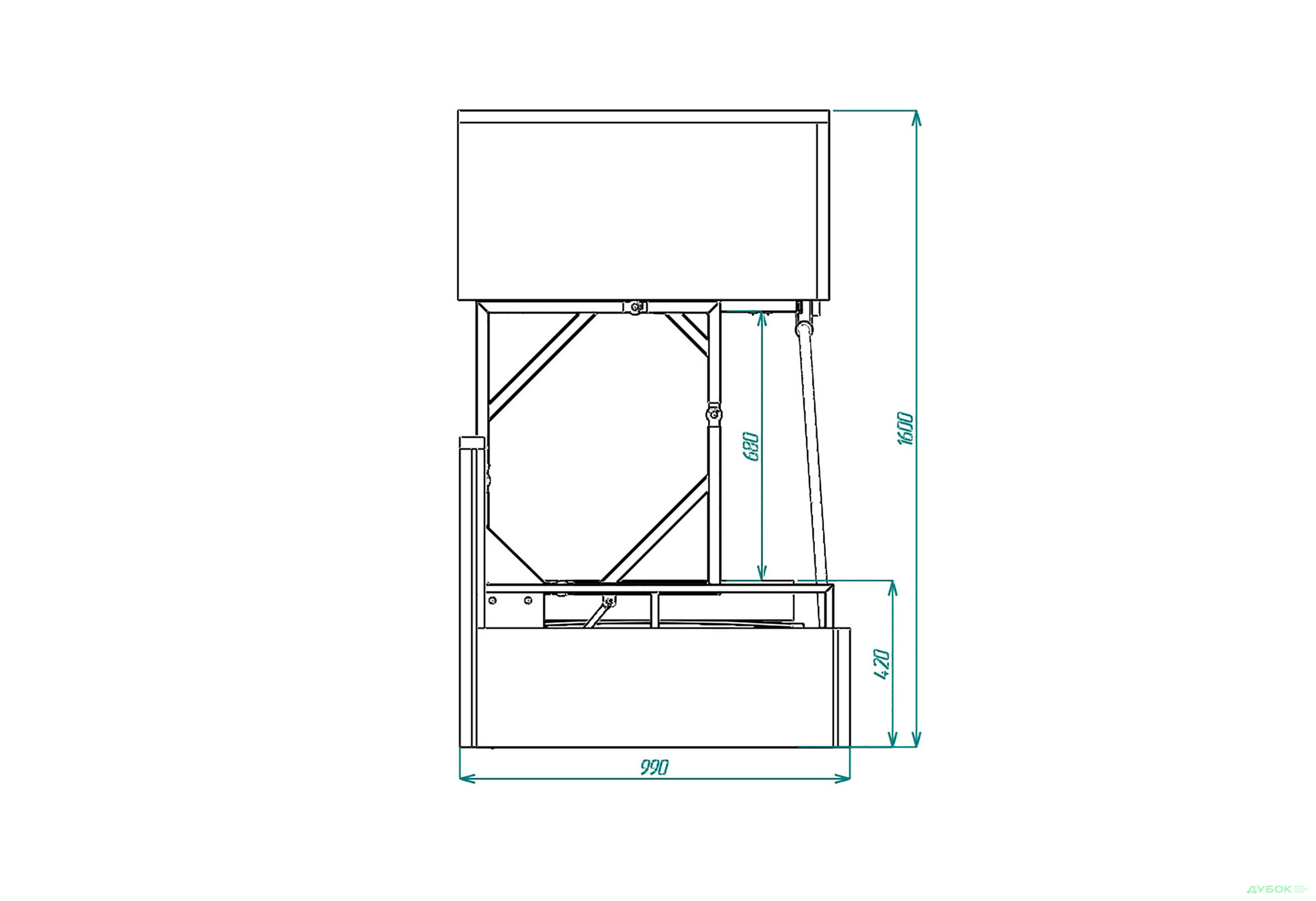 Изображение 8 - Диван-трансформер Knap Knap RUMI / РУМИ Turquoise 224x99 см бирюзовый