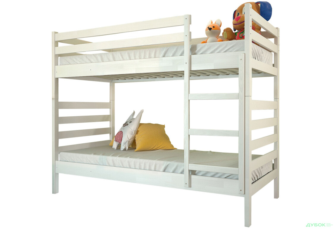 Кровать двухъярусная Арбор Древ Рио 90х190, сосна, белый - Изображение 1 Изображение 1 - Кровать двухъярусная Арбор Древ Рио 90х190, сосна, белый