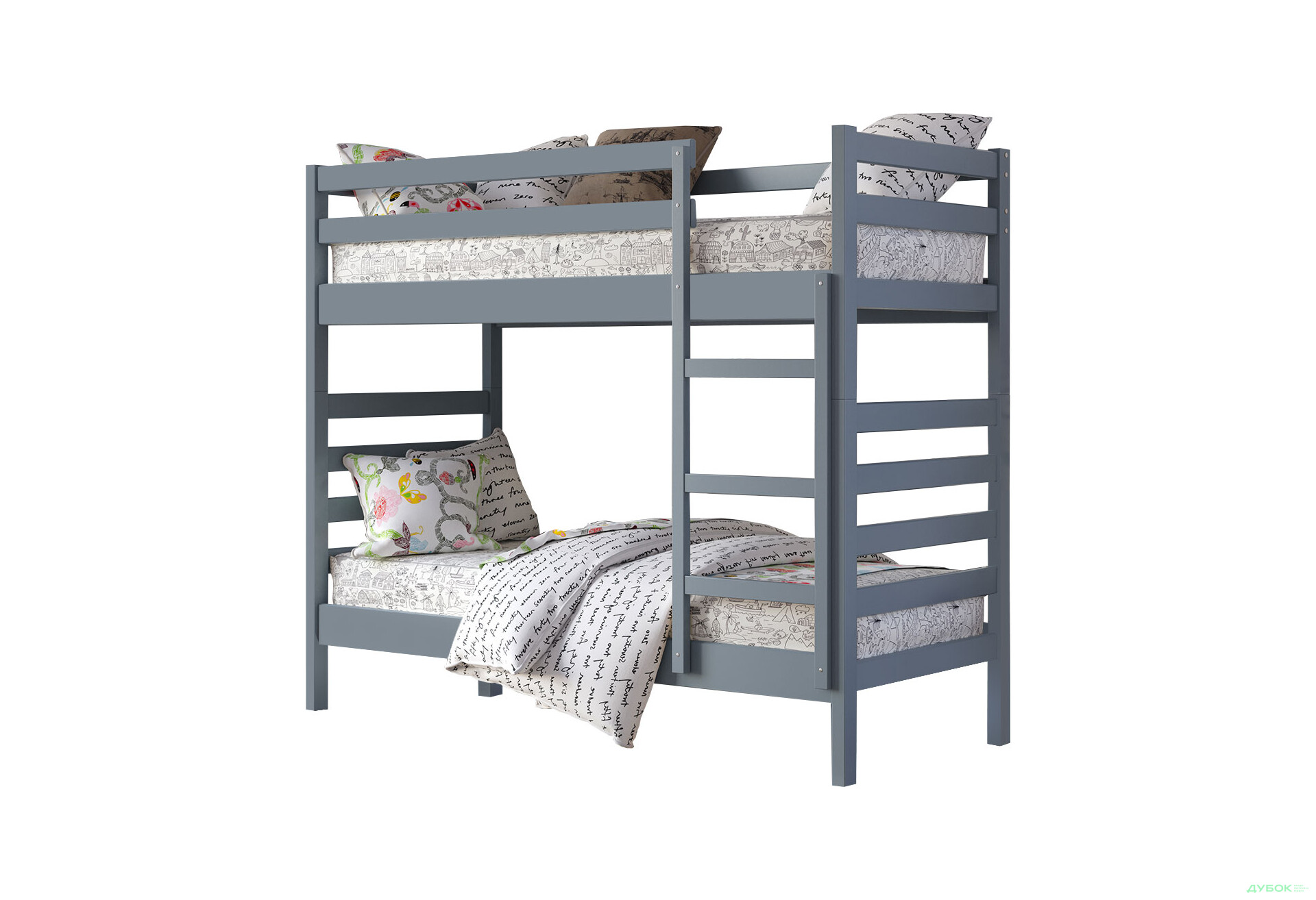 Кровать двухъярусная Арбор Древ Рио 90х190, сосна, серый - Изображение 1 Изображение 1 - Кровать двухъярусная Арбор Древ Рио 90х190, сосна, серый