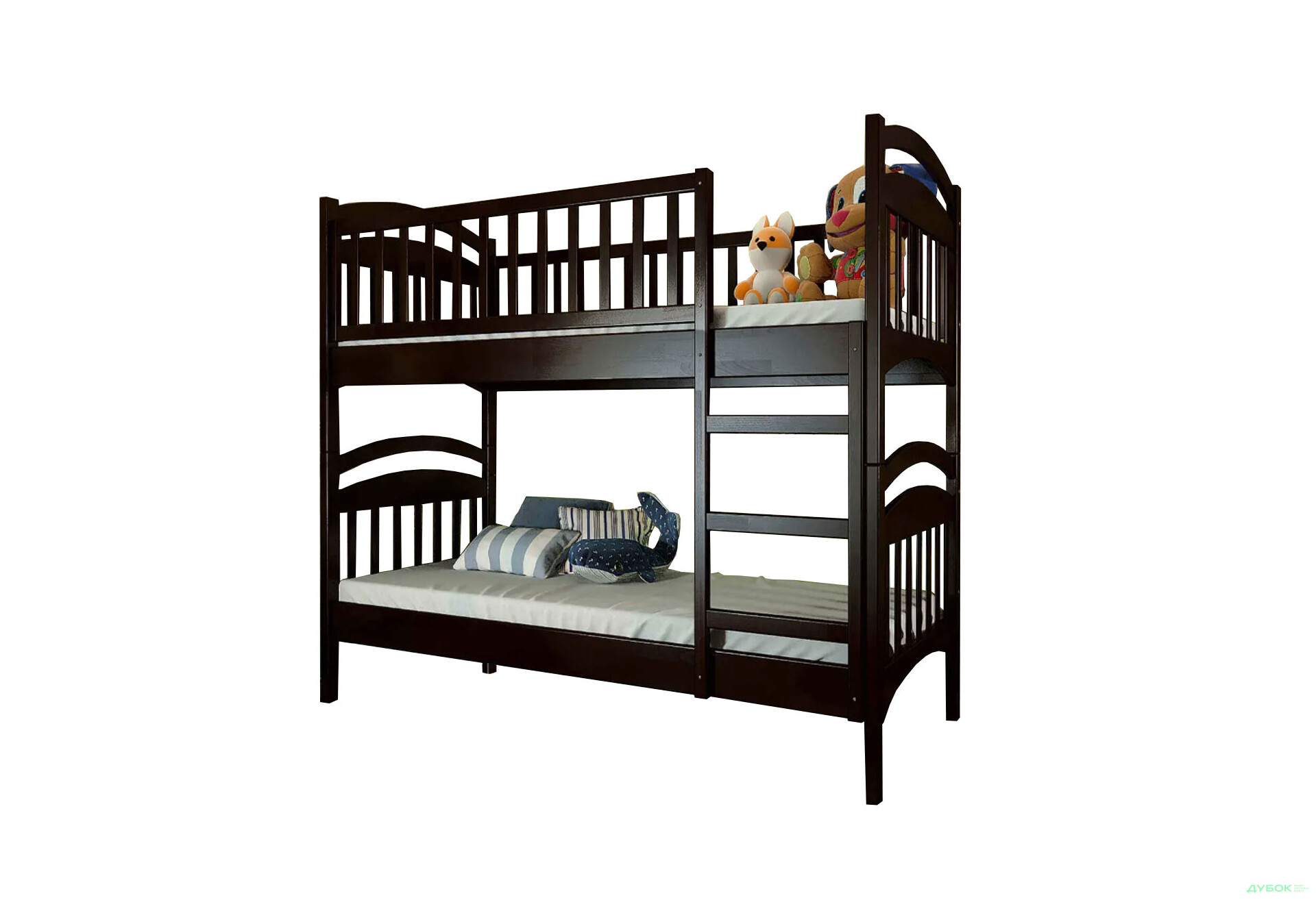 Кровать двухьярусная Арбор Древ Смайл сосна 80х200, венге - Изображение 1 Изображение 1 - Кровать двухьярусная Арбор Древ Смайл сосна 80х200, венге