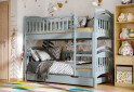 Ліжко двоярусне Arbor Drev Смайл сосна 80х200, сірий - Зображення 2 Зображення 2 - Ліжко двоярусне Arbor Drev Смайл сосна 80х200, сірий