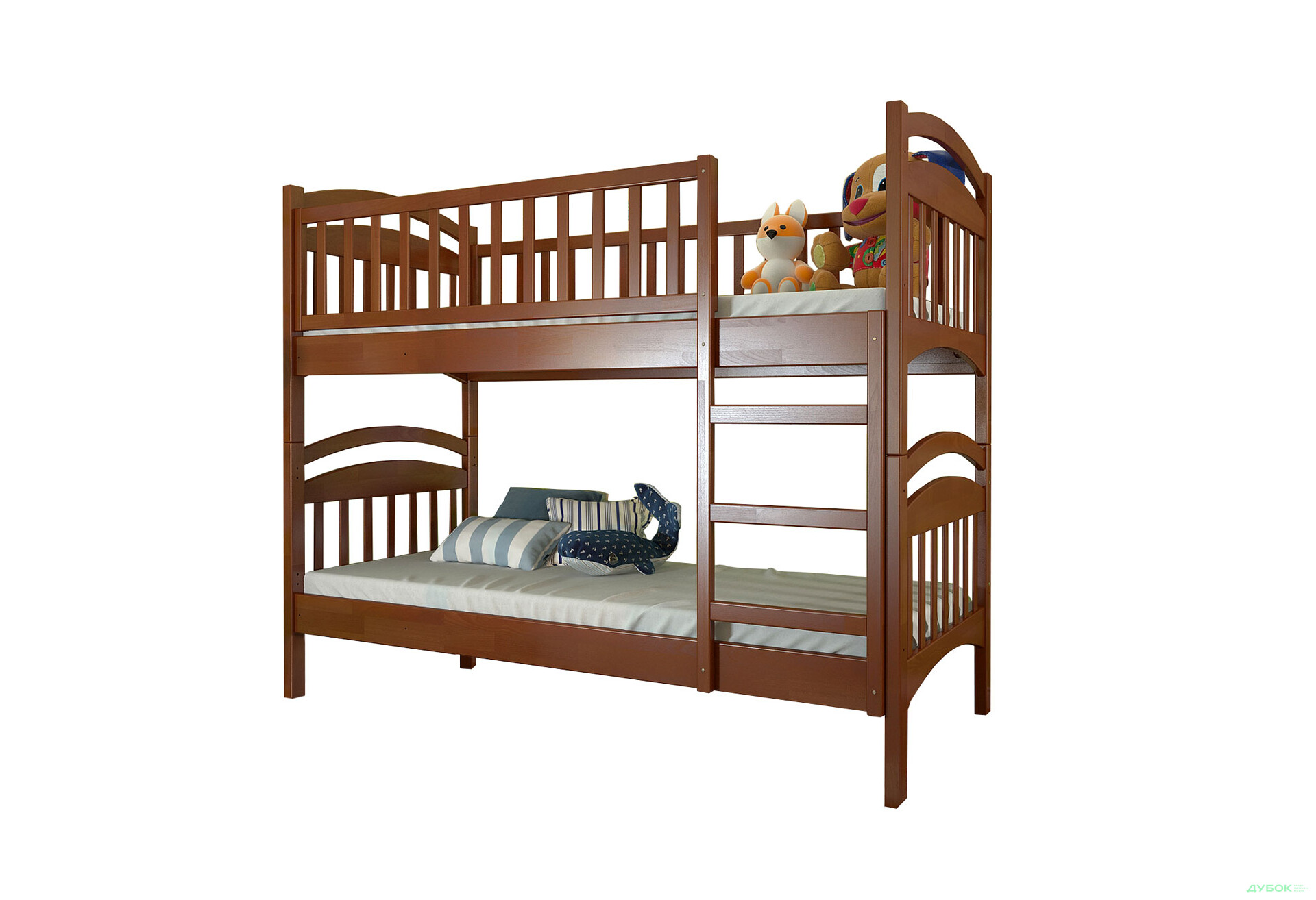 Ліжко двоярусне Arbor Drev Смайл сосна 90х200, яблуня локарно - Зображення 1 Зображення 1 - Ліжко двоярусне Arbor Drev Смайл сосна 90х200, яблуня локарно