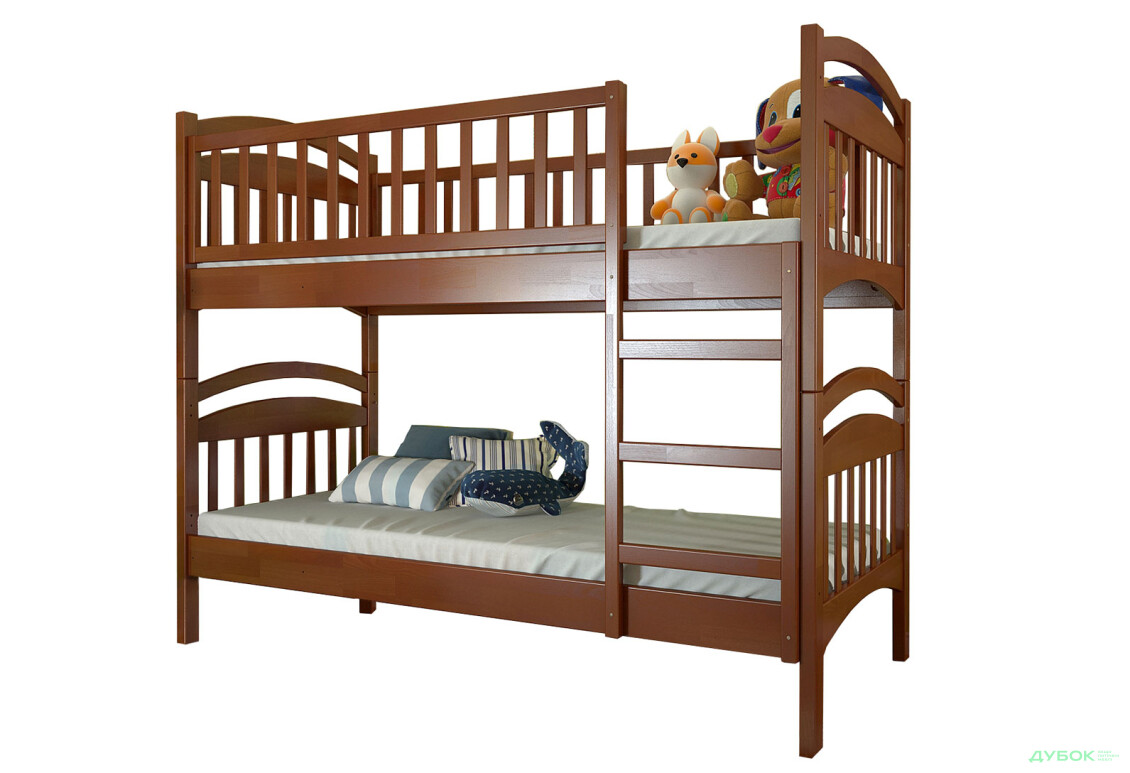 Ліжко двоярусне Arbor Drev Смайл сосна 90х200, яблуня локарно - Зображення 1 Зображення 1 - Ліжко двоярусне Arbor Drev Смайл сосна 90х200, яблуня локарно