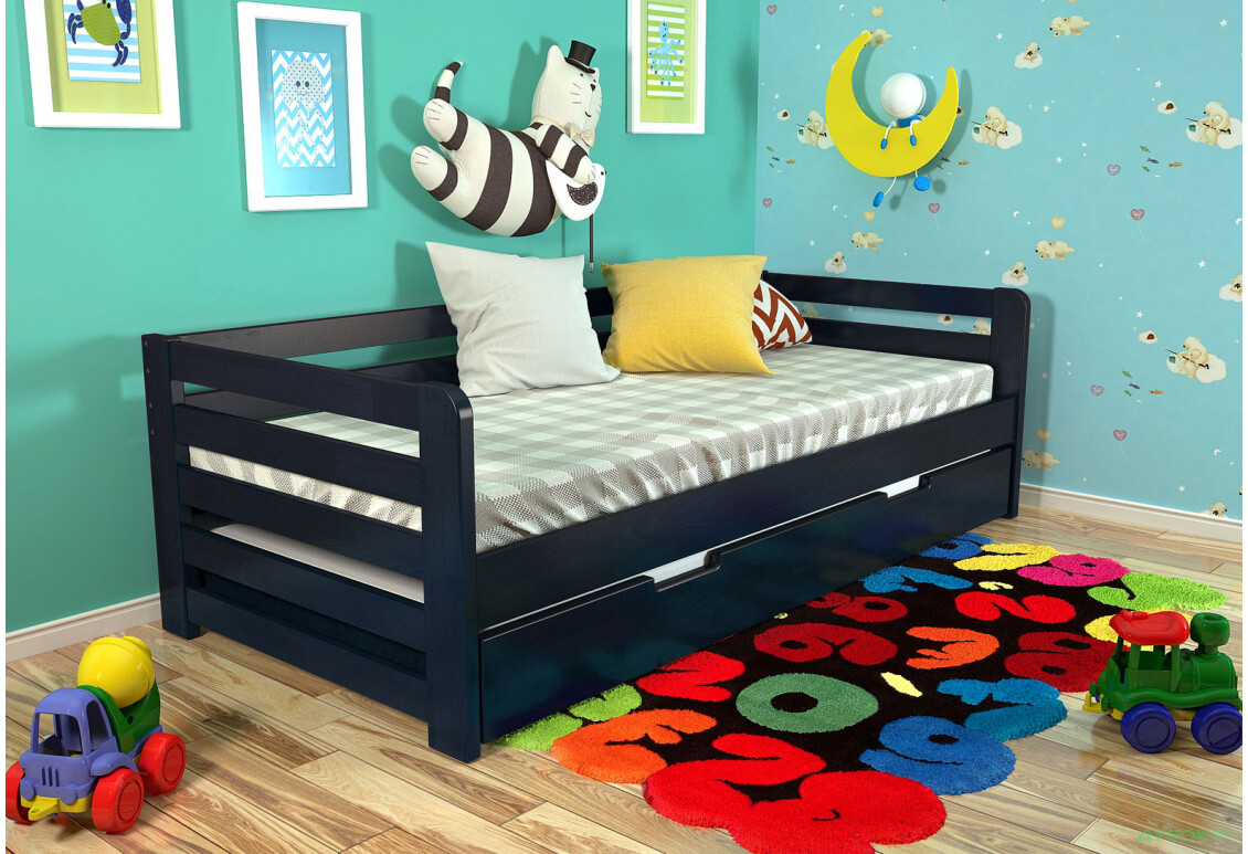 Кровать Arbor Drev Немо 90х200, бук, венге магия - Изображение 2 Изображение 2 - Кровать Arbor Drev Немо 90х200, бук, венге магия