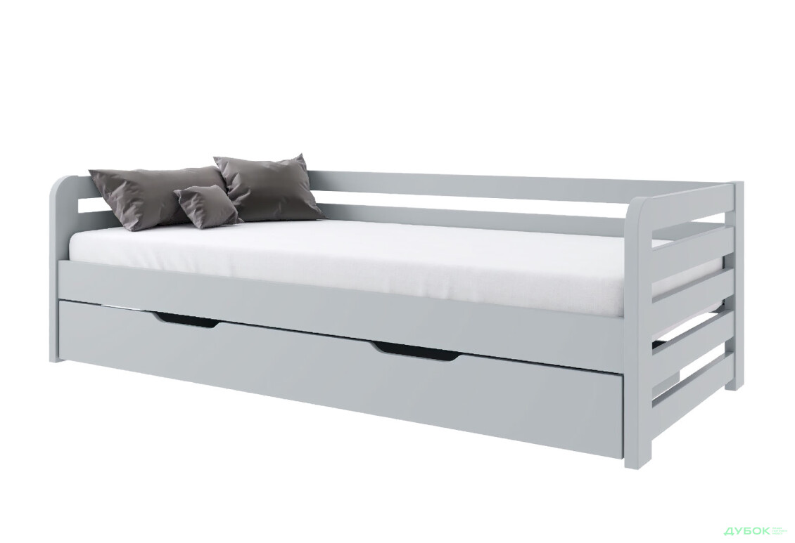 Кровать Arbor Drev Немо 90х200, бук, серый - Изображение 3 Изображение 3 - Кровать Arbor Drev Немо 90х200, бук, серый