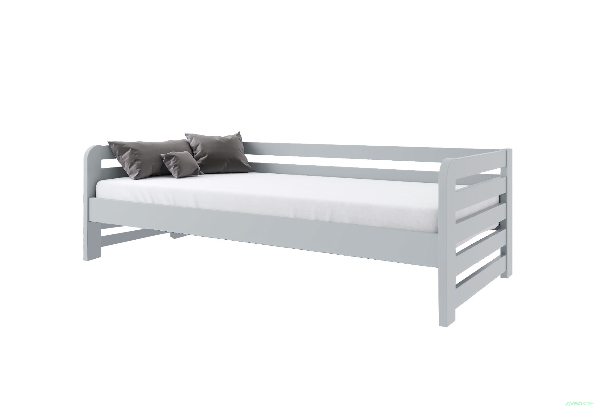 Кровать Arbor Drev Немо 90х200, бук, серый - Изображение 1 Изображение 1 - Кровать Arbor Drev Немо 90х200, бук, серый