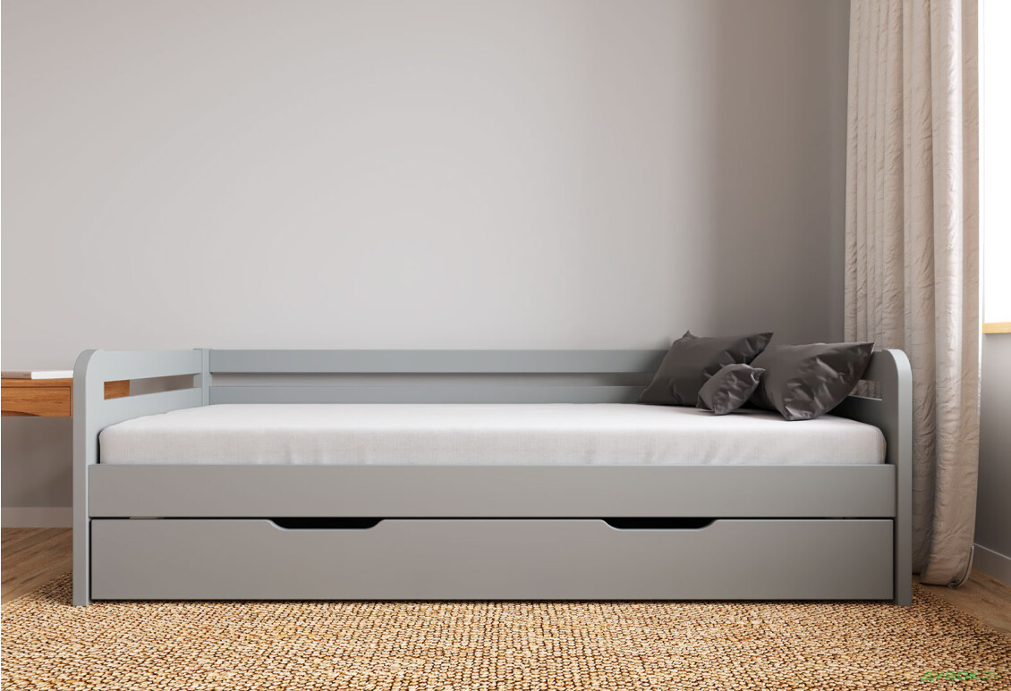 Зображення 2 - Ліжко Arbor Drev Немо 80х190, сосна, сірий