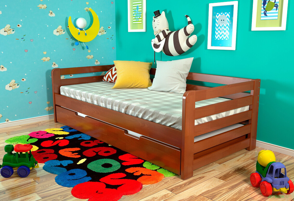 Зображення 2 - Ліжко Arbor Drev Немо 80х190, сосна, яблуня локарно