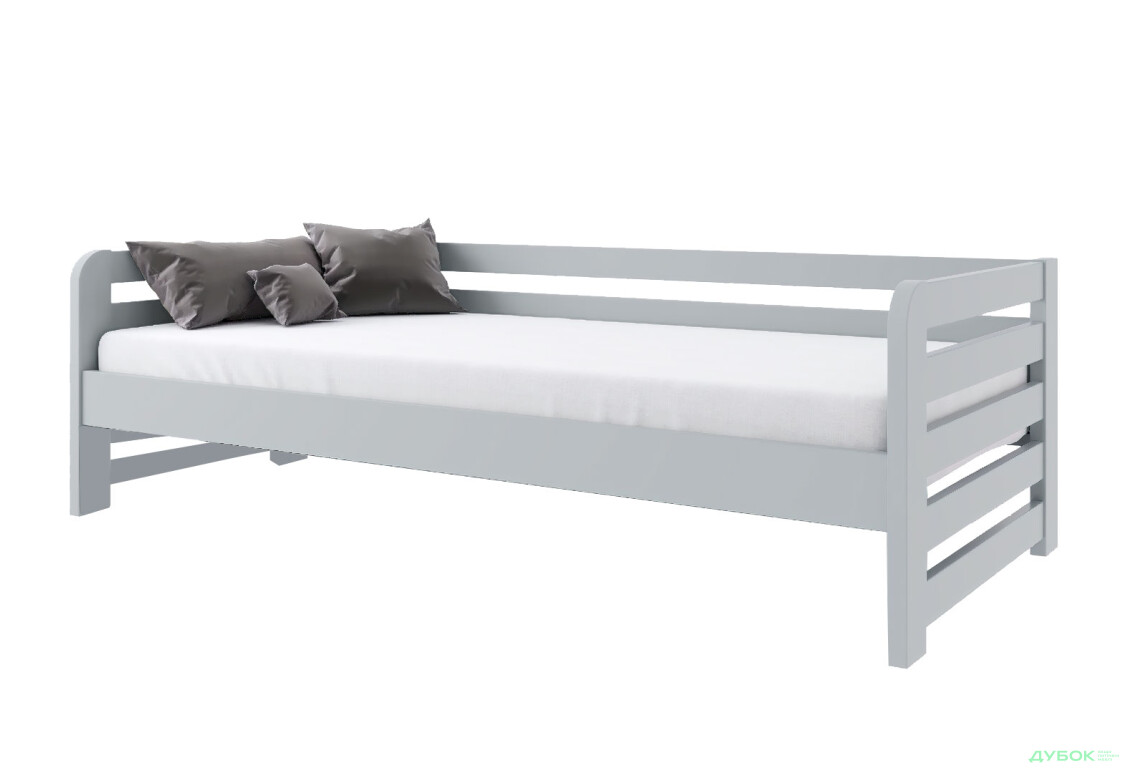 Ліжко Arbor Drev Немо 90х190, бук, сірий