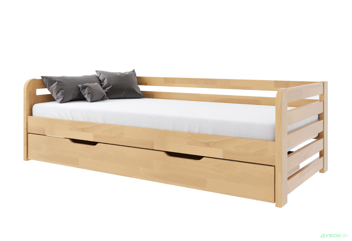 Зображення 2 - Ліжко Arbor Drev Немо 90х200 (без шухляд), сосна, горіх