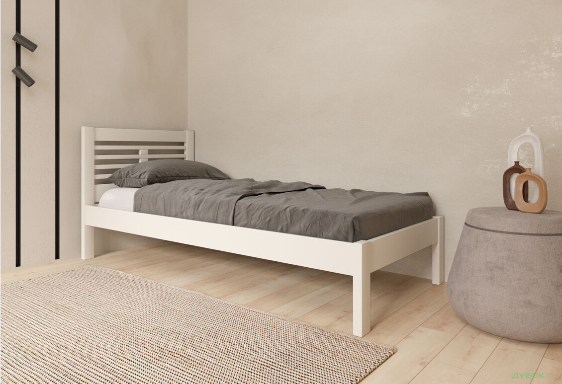 Ліжко Arbor Drev Шопен 90х200, бук, білий - Зображення 3 Зображення 3 - Ліжко Arbor Drev Шопен 90х200, бук, білий