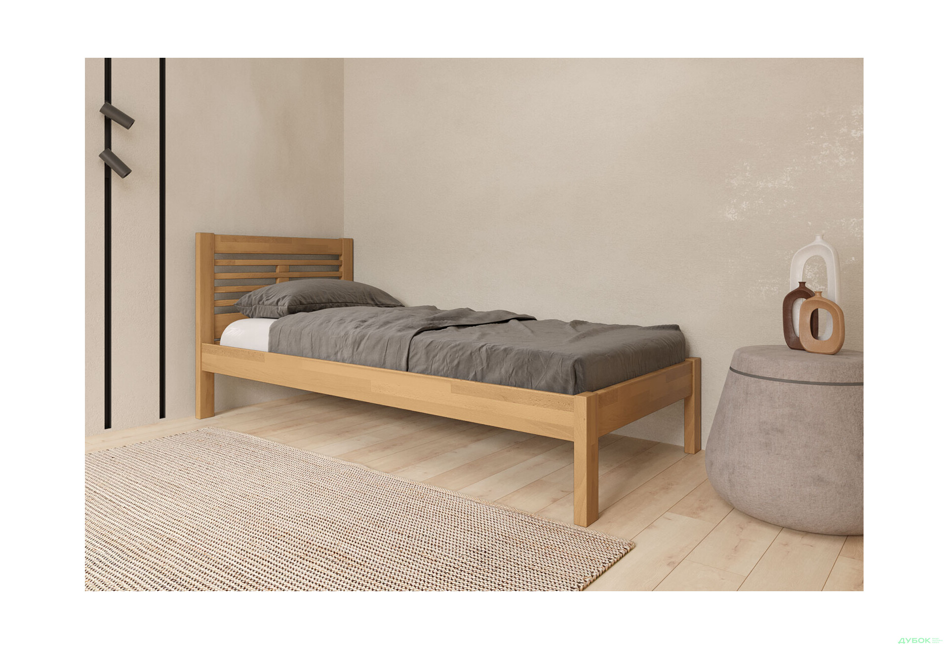 Зображення 3 - Ліжко Arbor Drev Шопен 90х200, бук, горіх