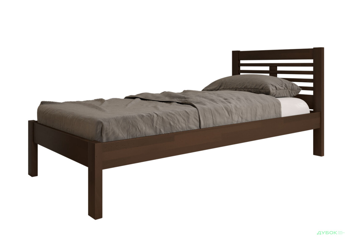 Ліжко Arbor Drev Шопен 90х200, сосна, темний горіх