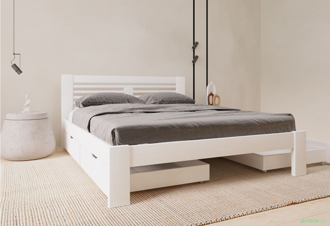 Ліжко Arbor Drev Шопен 120х190, сосна, білий - Зображення 6 Зображення 6 - Ліжко Arbor Drev Шопен 120х190, сосна, білий