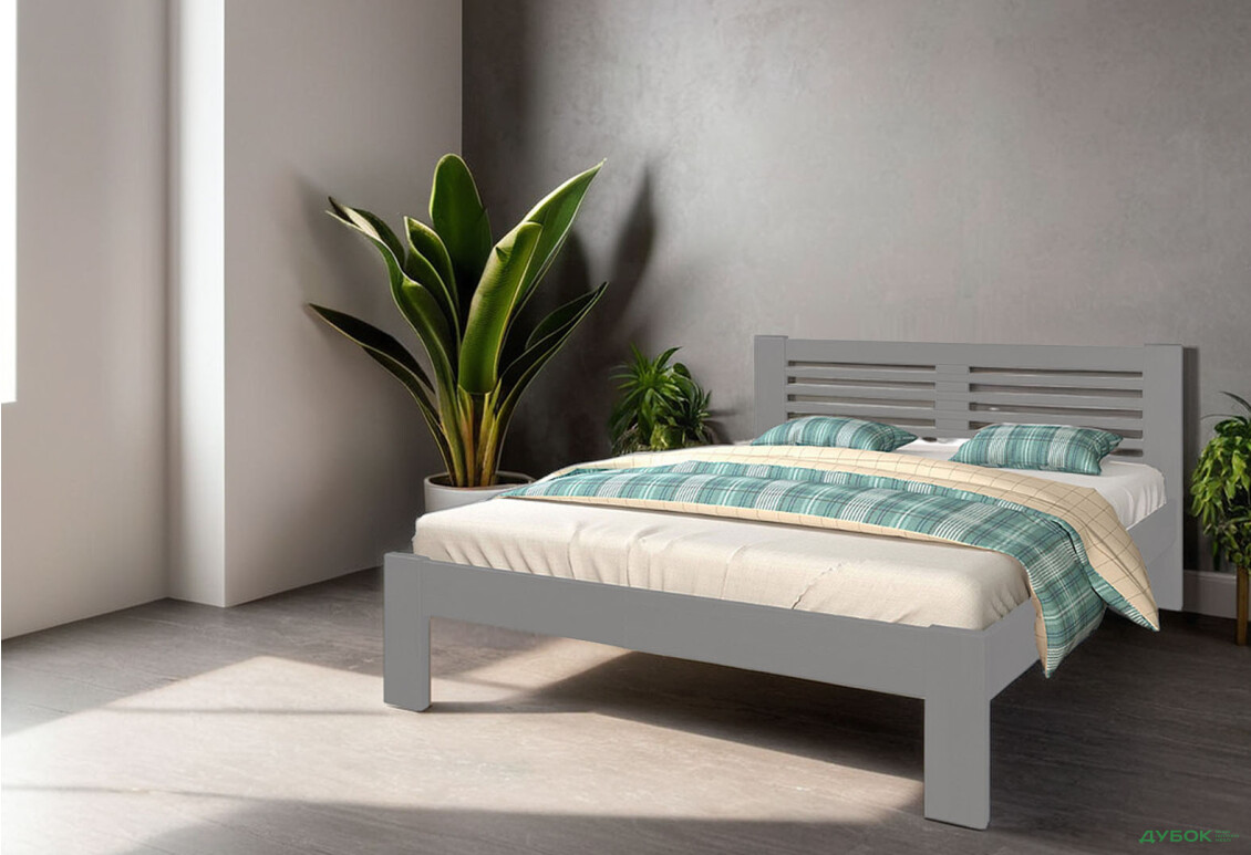 Кровать Arbor Drev Шопен 140х200, бук, серый - Изображение 2 Изображение 2 - Кровать Arbor Drev Шопен 140х200, бук, серый