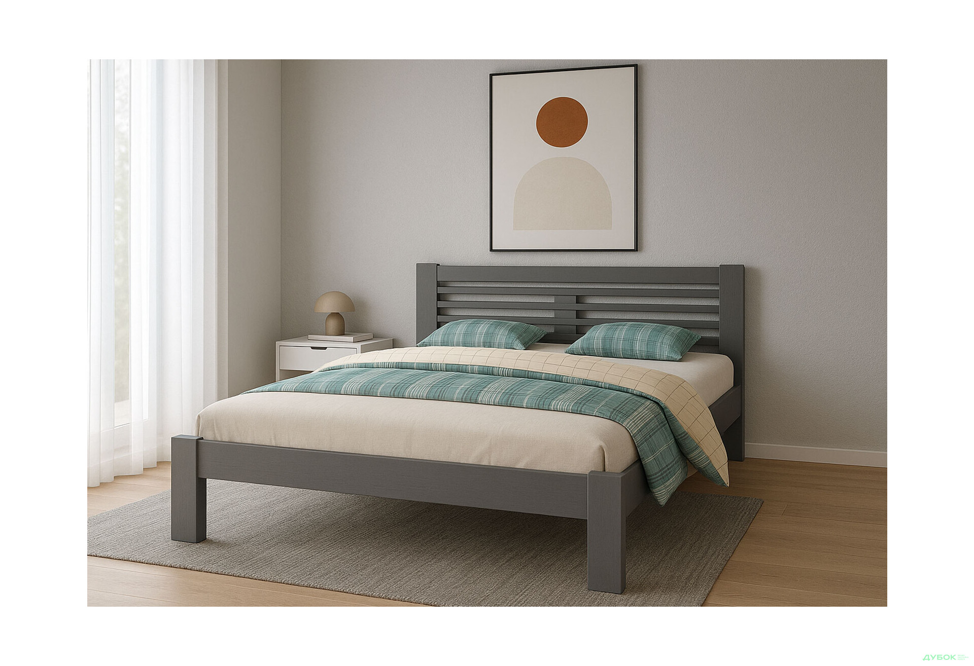 Изображение 2 - Кровать Arbor Drev Шопен 140х200, сосна, серый