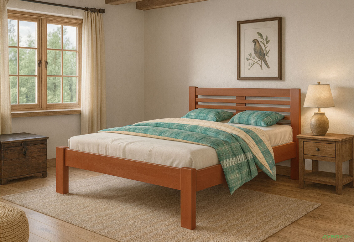 Изображение 2 - Кровать Arbor Drev Шопен 140х200, сосна, яблоня локарно