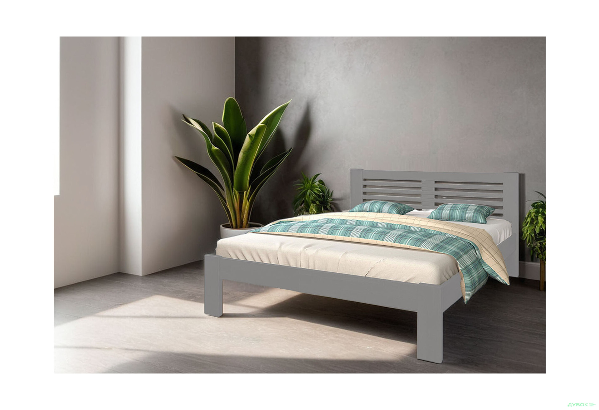 Кровать Arbor Drev Шопен 160х190, сосна, серый - Изображение 2 Изображение 2 - Кровать Arbor Drev Шопен 160х190, сосна, серый