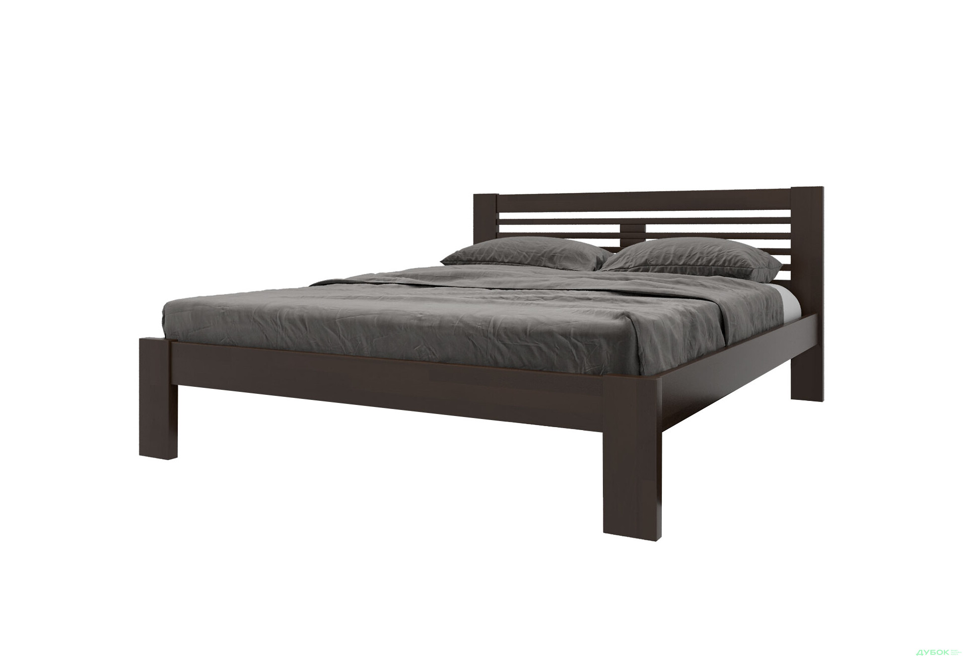 Ліжко Arbor Drev Шопен 180х190, сосна, темний горіх - Зображення 1 Зображення 1 - Ліжко Arbor Drev Шопен 180х190, сосна, темний горіх
