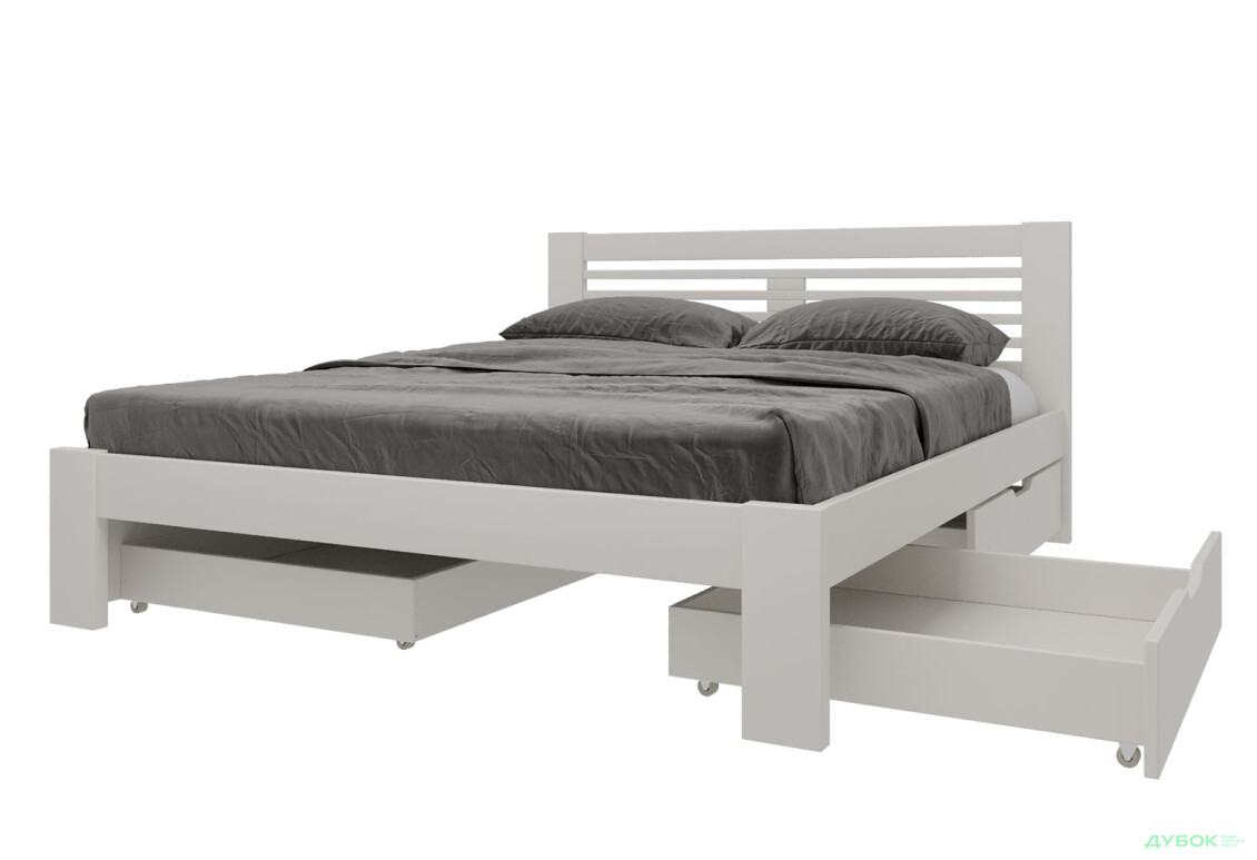 Ліжко Arbor Drev Шопен 180х200, бук, білий - Зображення 3 Зображення 3 - Ліжко Arbor Drev Шопен 180х200, бук, білий