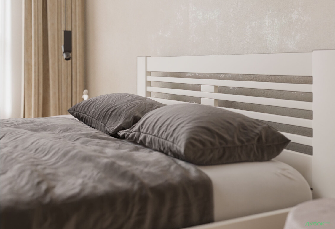 Ліжко Arbor Drev Шопен 180х200, бук, білий - Зображення 5 Зображення 5 - Ліжко Arbor Drev Шопен 180х200, бук, білий