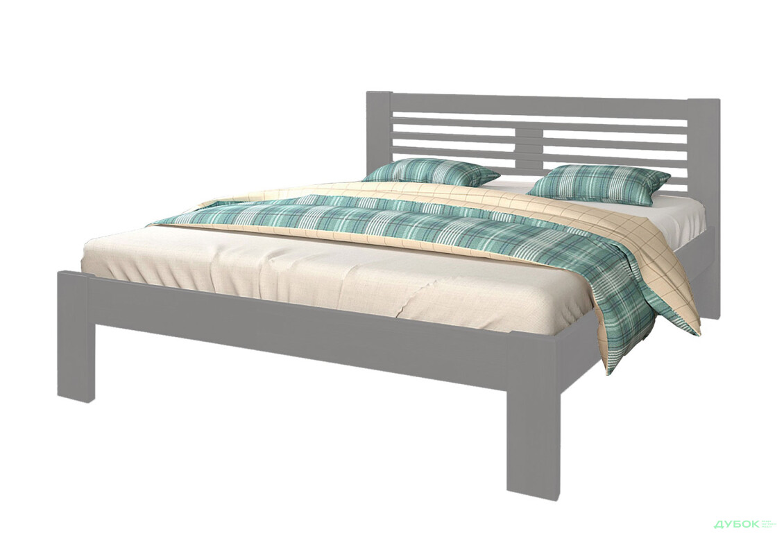 Кровать Arbor Drev Шопен 180х200, бук, серый