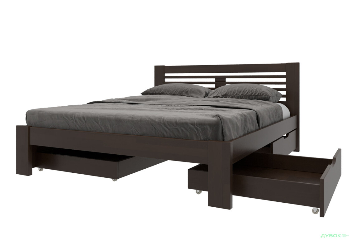 Зображення 2 - Ліжко Arbor Drev Шопен 180х200, бук, темний горіх