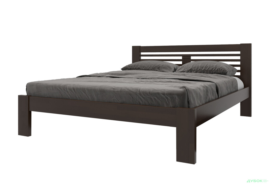 Ліжко Arbor Drev Шопен 180х200, бук, темний горіх