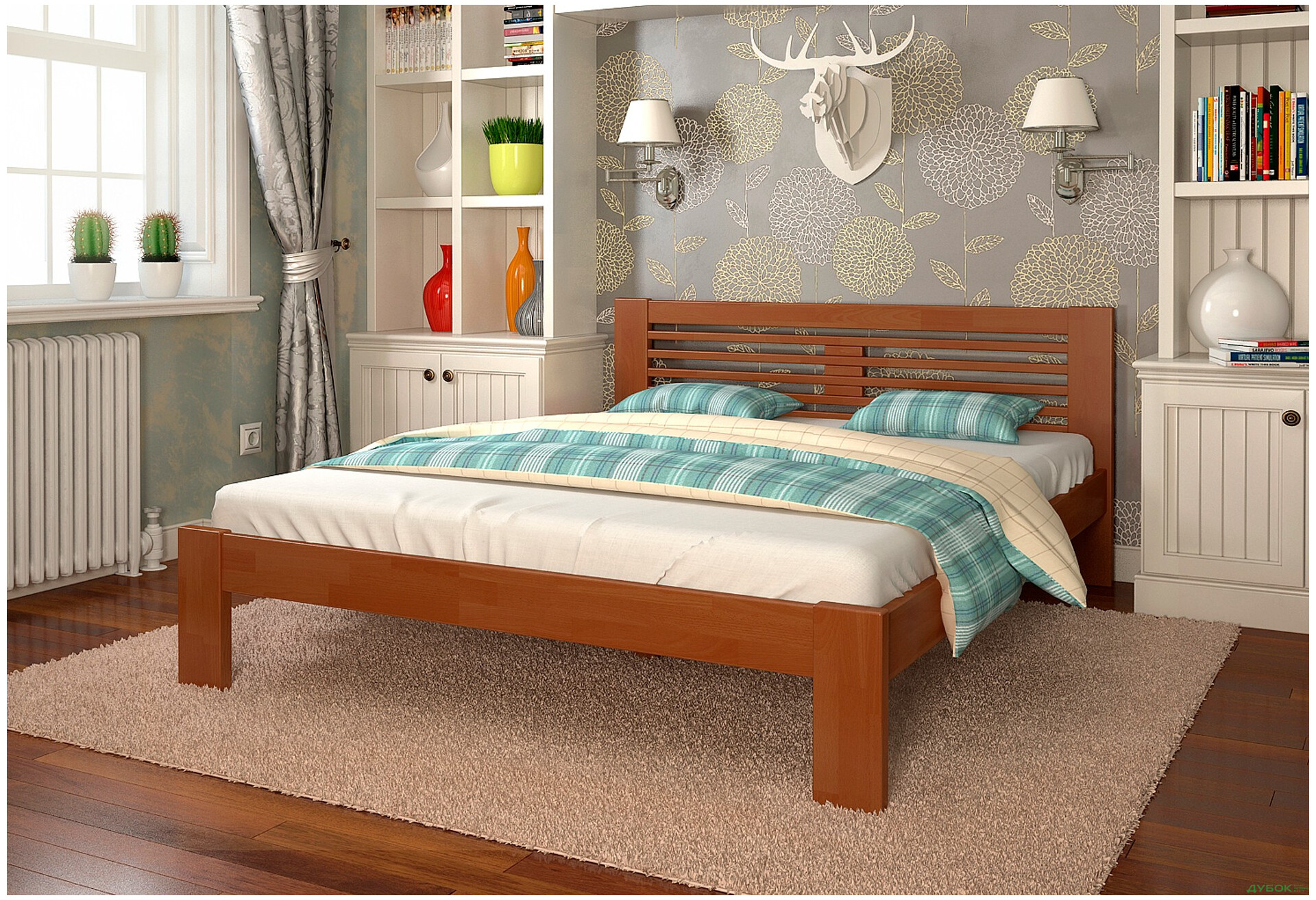 Ліжко Arbor Drev Шопен 180х200, бук, яблуня локарно - Зображення 2 Зображення 2 - Ліжко Arbor Drev Шопен 180х200, бук, яблуня локарно