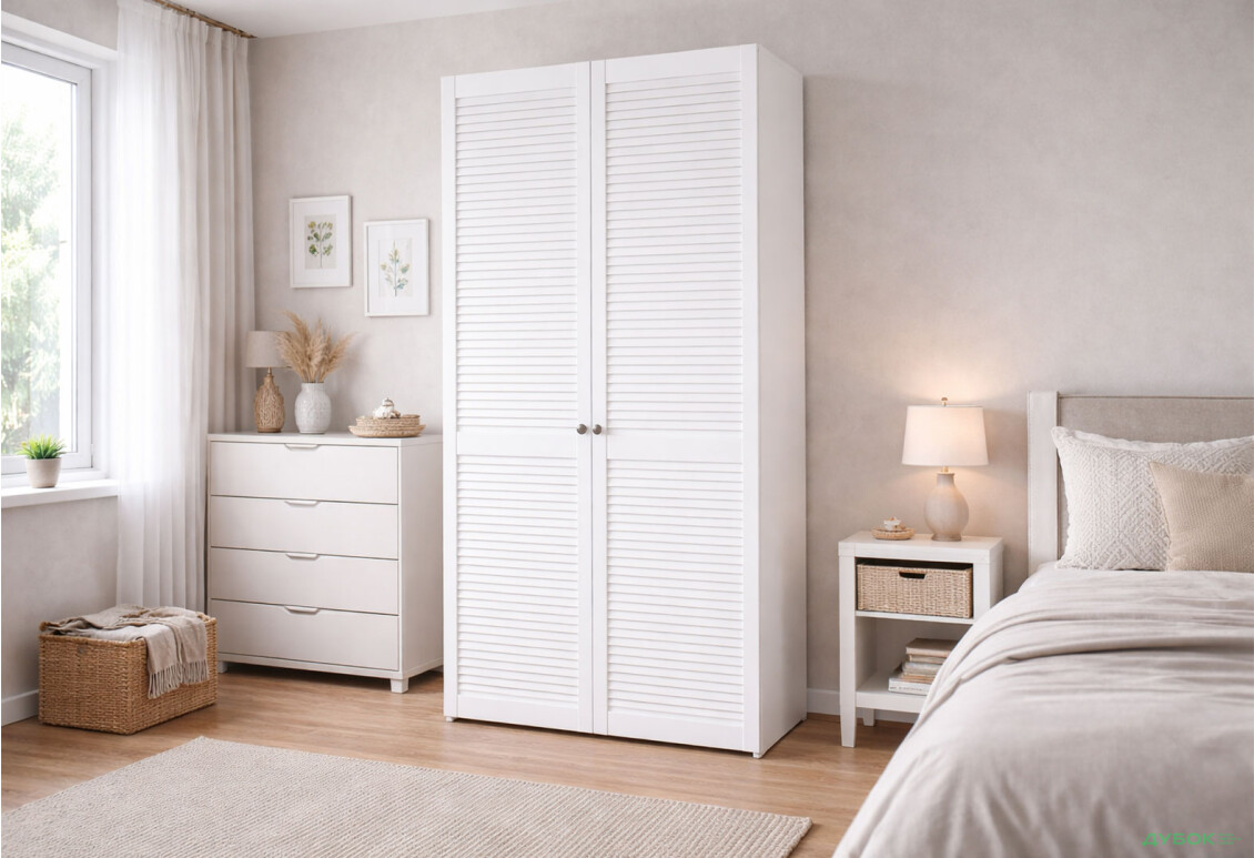 Зображення 2 - Шафа VIP-master Техас 2-дверний 100 см Біла