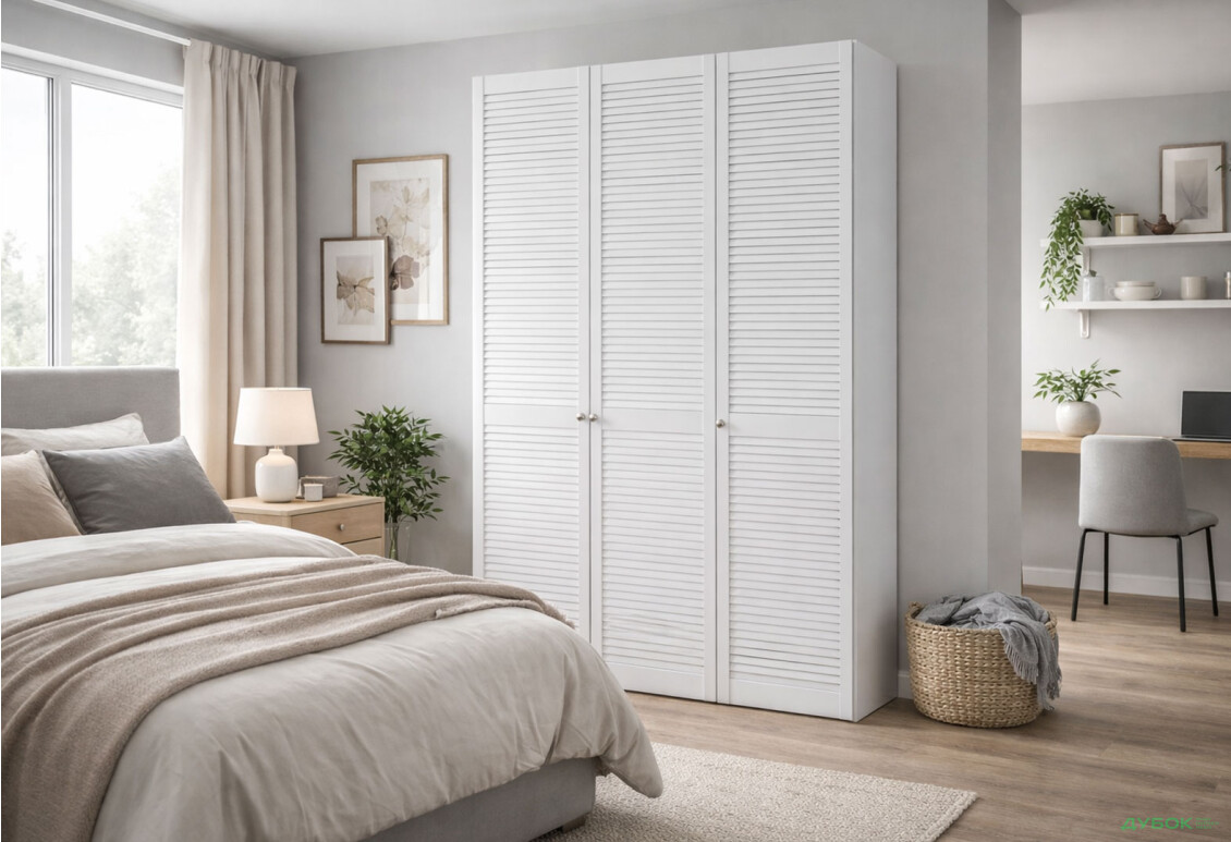 Зображення 2 - Шафа VIP-master Техас 3-дверна 150 см Біла